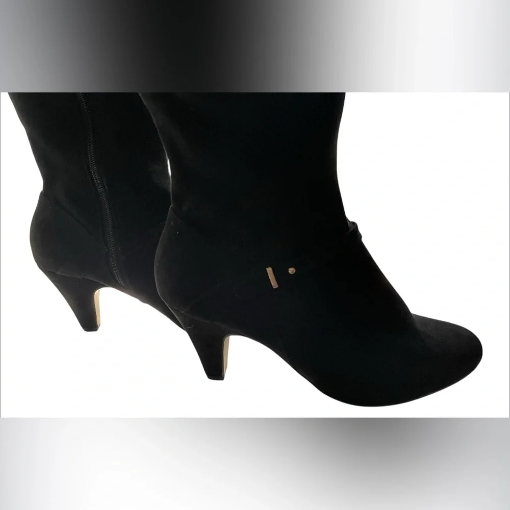 NWOT Bella Vita Sasha BLACK Suede Knee High Boots SIZE: 10 W - Picture 4 of 8